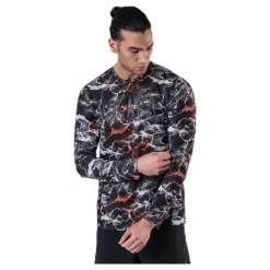 Craft Vent Mesh LS Tee Patterned/Black Mönstrad och Svart Online