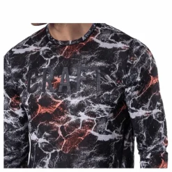 Craft Vent Mesh LS Tee Patterned/Black Mönstrad och Svart Online