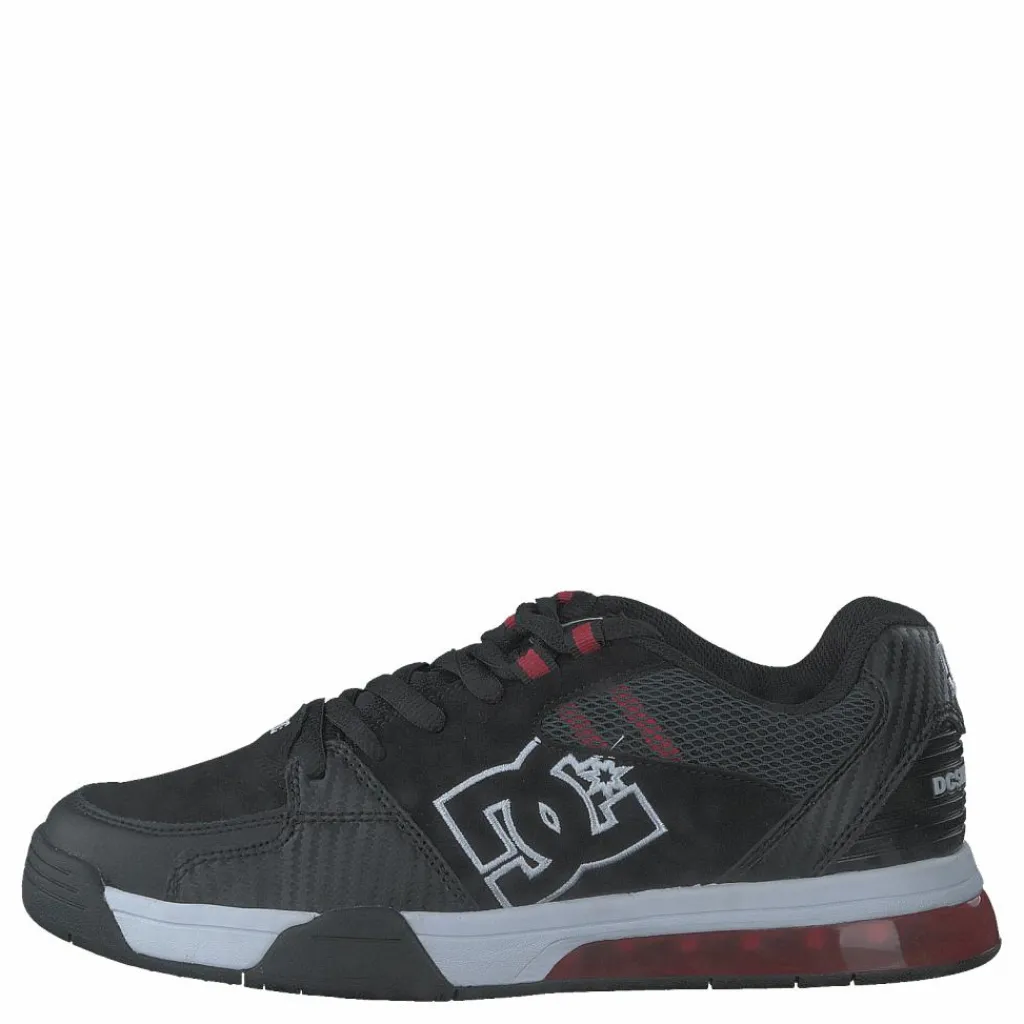 DC Shoes Versatile Black/white/athletic Red Svart Best