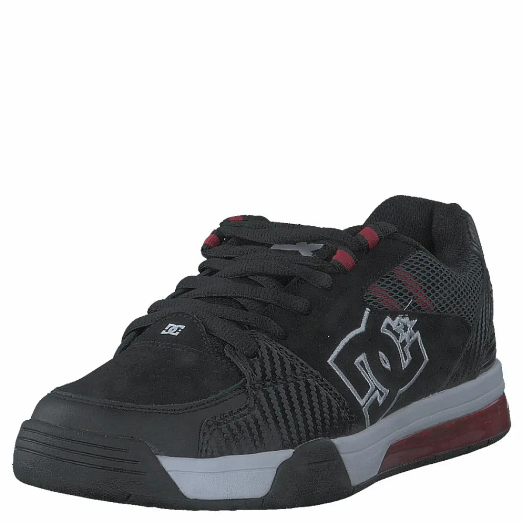 DC Shoes Versatile Black/white/athletic Red Svart Best