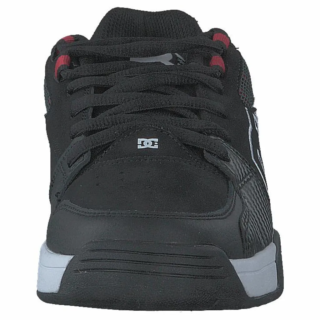 DC Shoes Versatile Black/white/athletic Red Svart Best