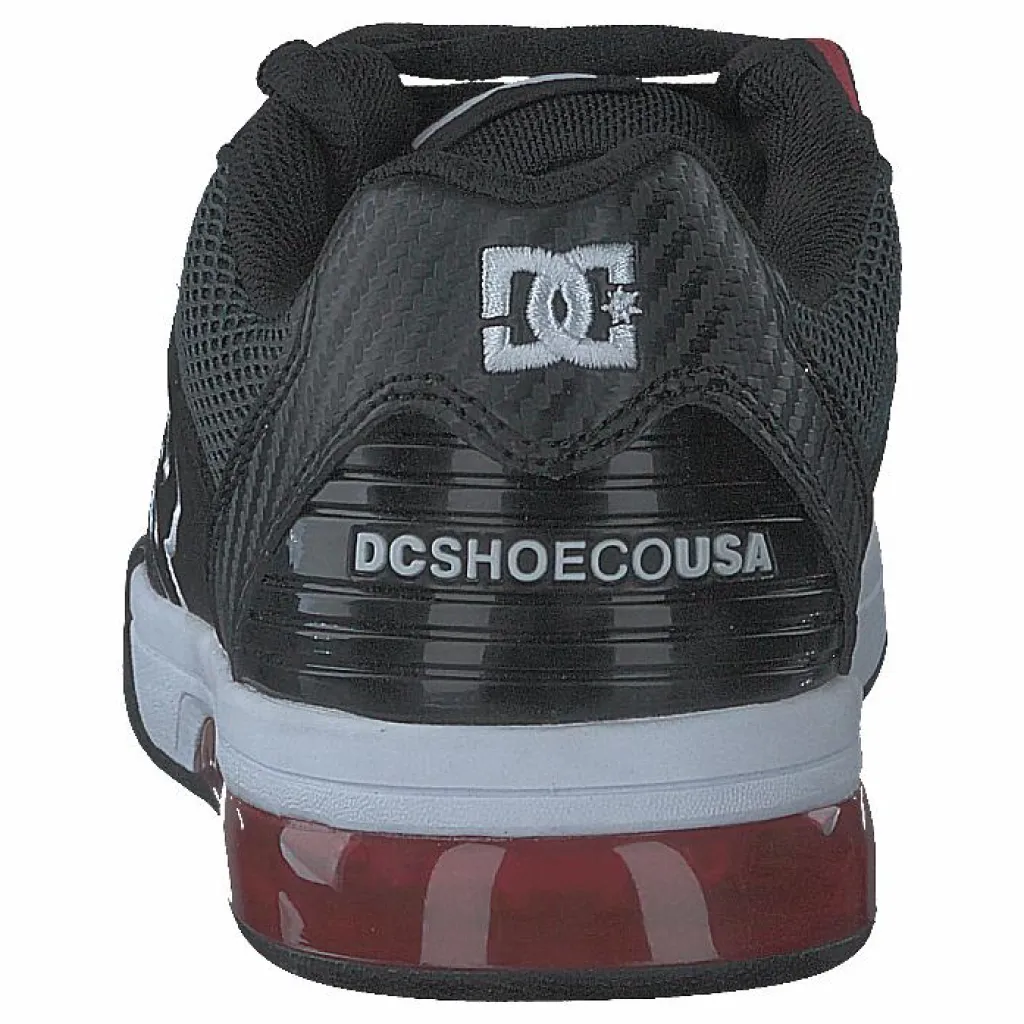DC Shoes Versatile Black/white/athletic Red Svart Best