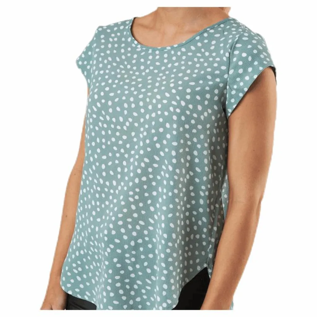 Only Vic Ss Aop Top Wvn Green Grön New