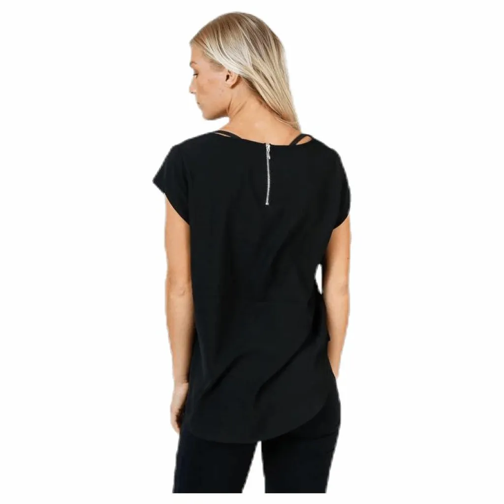 Vic S/S Solid Top Black*Only Best