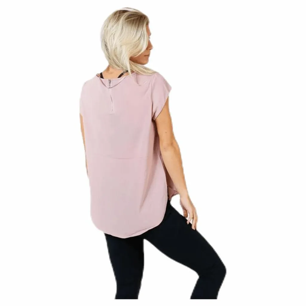 Only Vic S/S Solid Top Pink Rosa Online