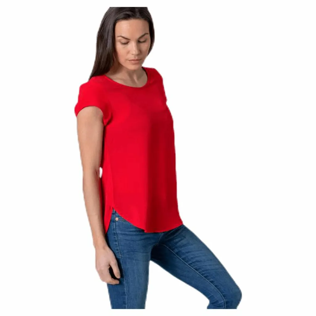 Vic S/S Solid Top Red*Only Online
