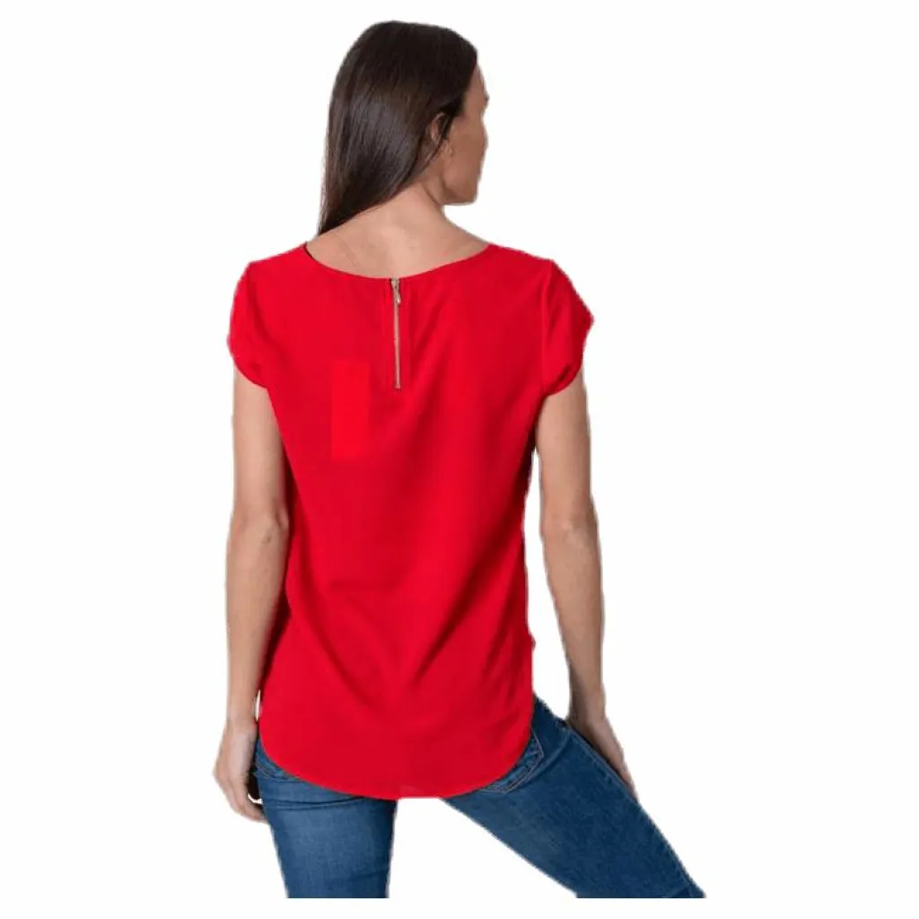 Vic S/S Solid Top Red*Only Online