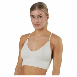 Vicky Rib Seamless V-neck Top Grey*Only Sale