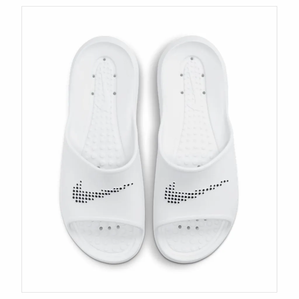 Nike Victori One Men's Shower Slides WHITE/BLACK-WHITE Vit Hot