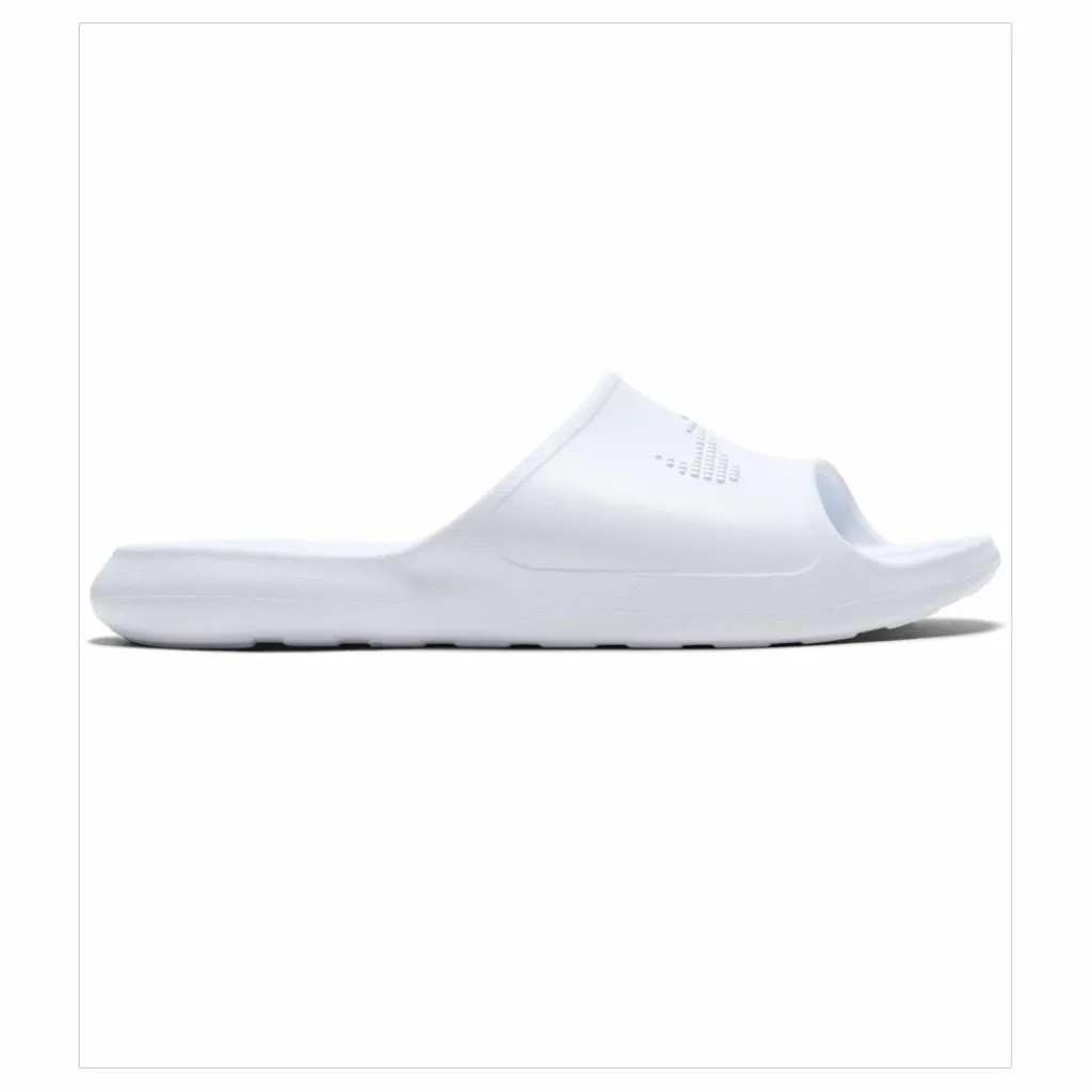 Nike Victori One Women's Shower Slides WHITE/WHITE-WHITE Vit New