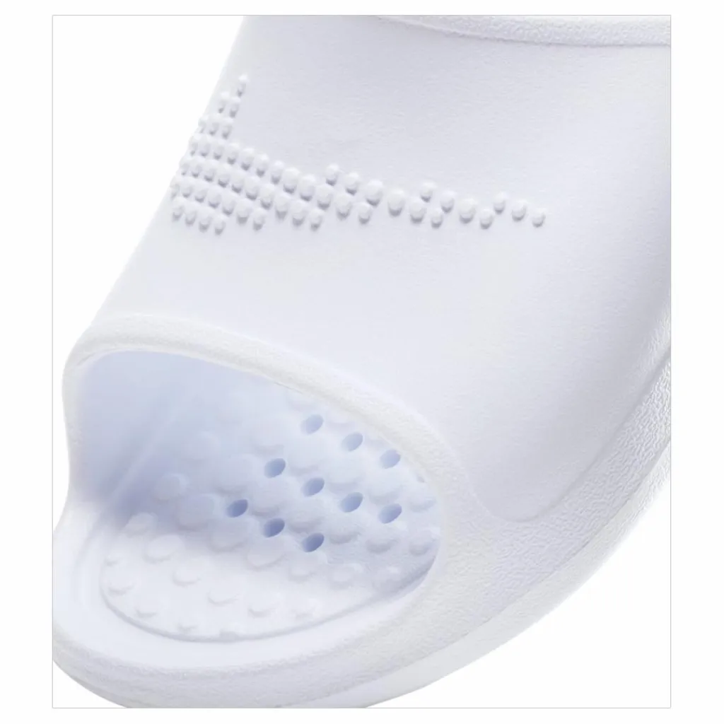 Nike Victori One Women's Shower Slides WHITE/WHITE-WHITE Vit New