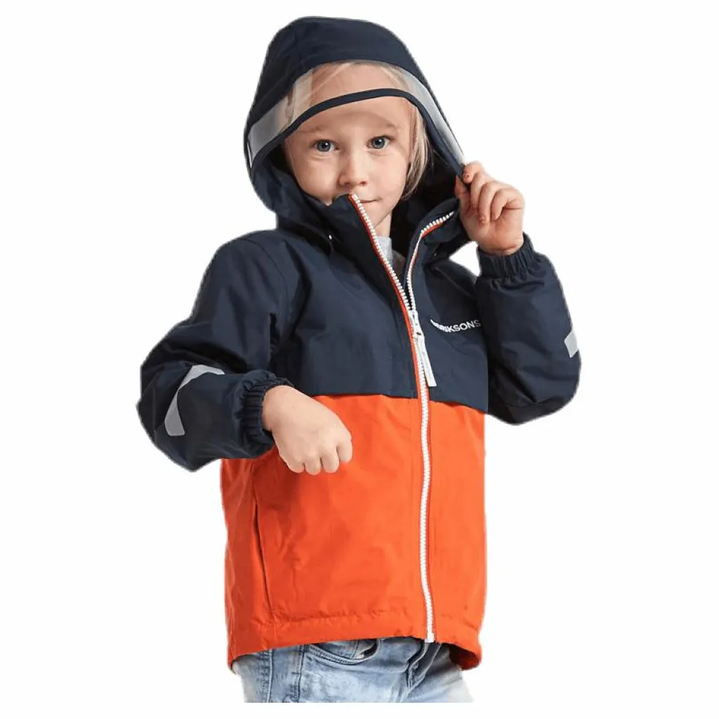 Viken Kids Jacket Blue/Orange*Didriksons Sale