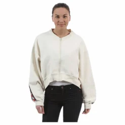 Violet Zip Sweat White*Svea Outlet