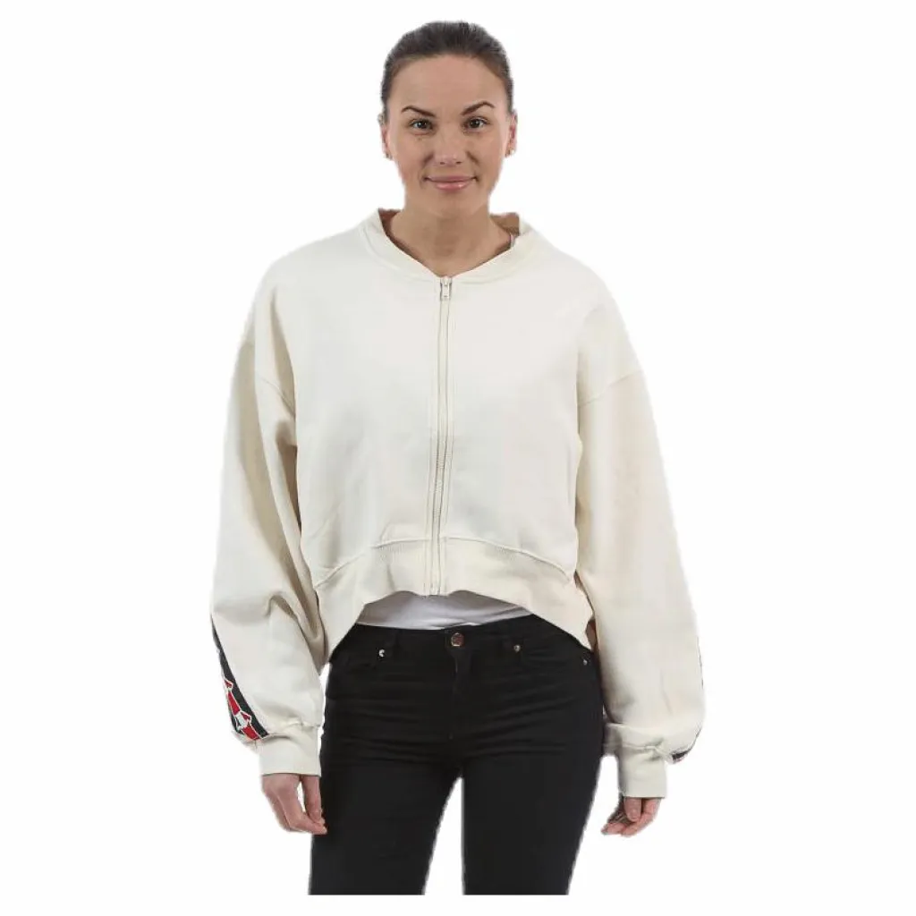 Violet Zip Sweat White*Svea Outlet
