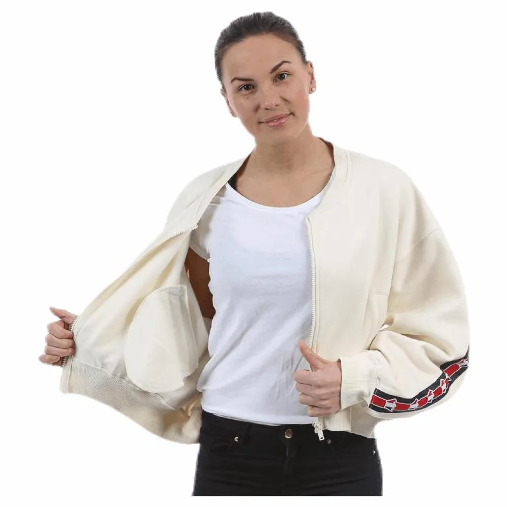 Violet Zip Sweat White*Svea Outlet