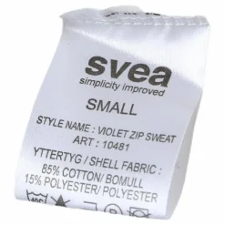 Violet Zip Sweat White*Svea Outlet