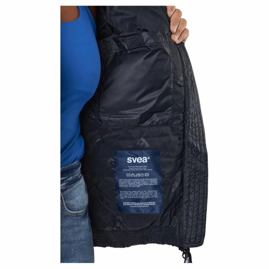 Svea Volume Puffer Jacket Black Svart Hot