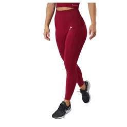 Famme Vortex Tights 2 Dark Red Röd New