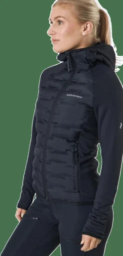 Peak Performance W Argon Hybrid Hood Black Svart Outlet