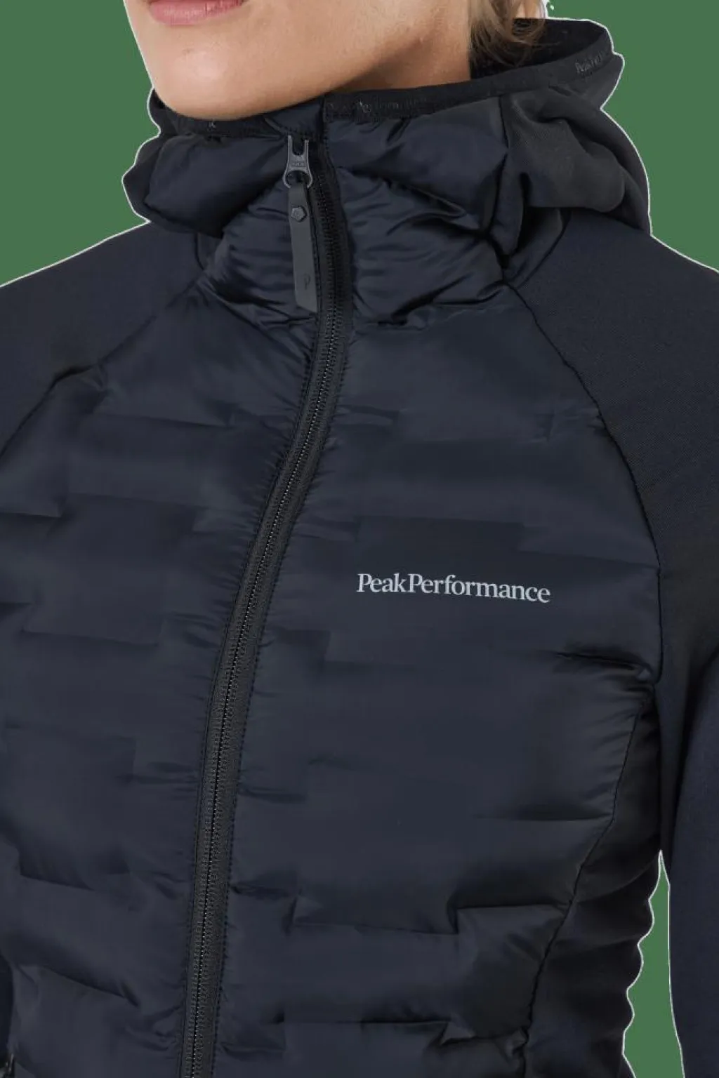 Peak Performance W Argon Hybrid Hood Black Svart Outlet