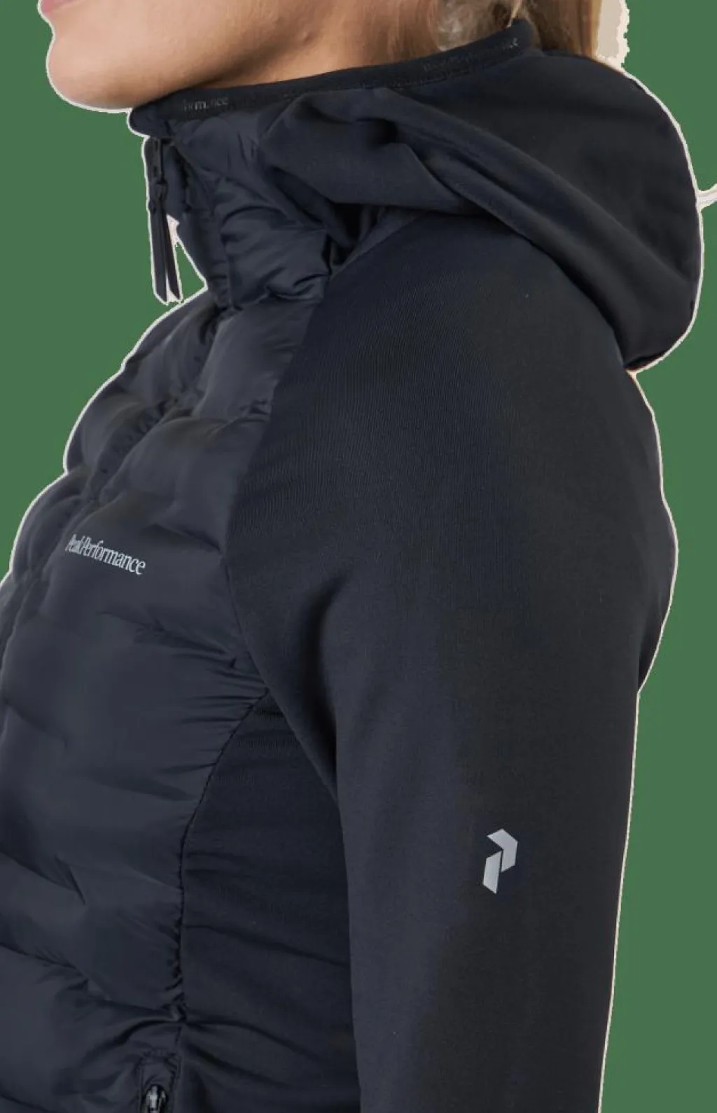Peak Performance W Argon Hybrid Hood Black Svart Outlet