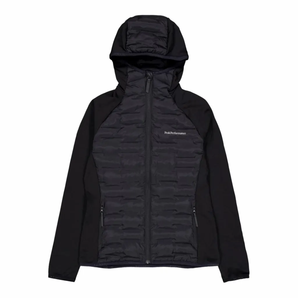 Peak Performance W Argon Hybrid Hood Black Svart Outlet