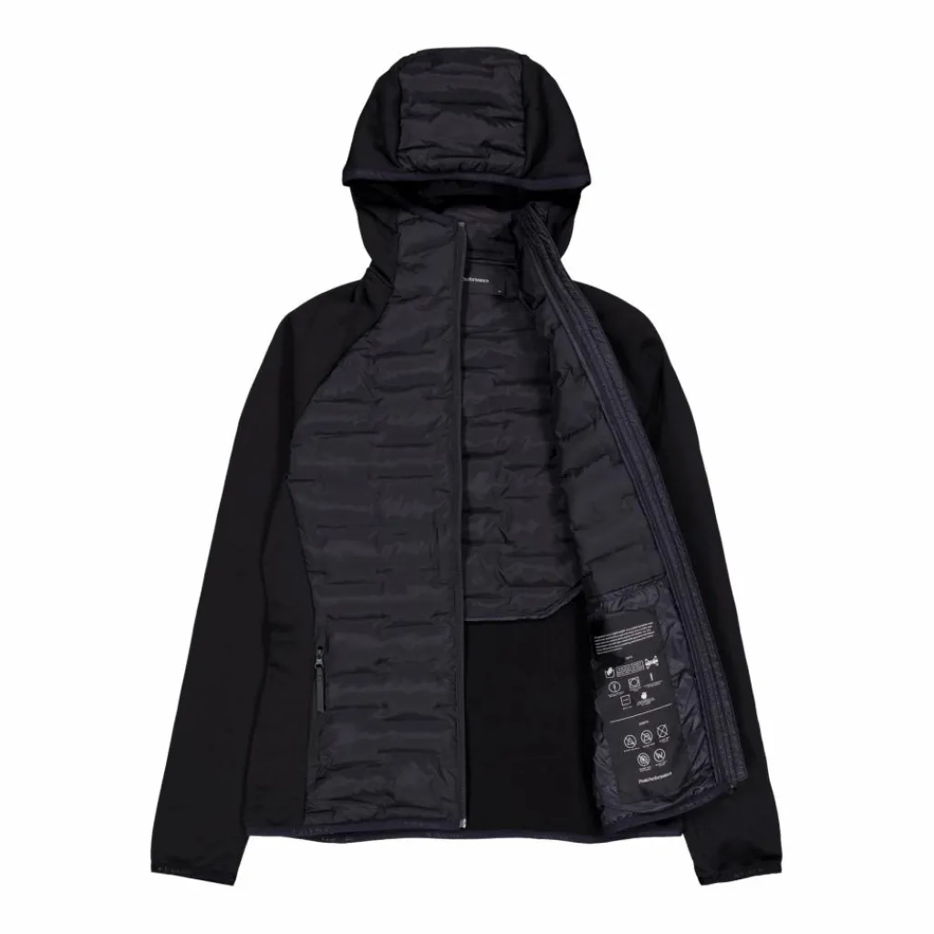 Peak Performance W Argon Hybrid Hood Black Svart Outlet