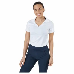 W Cloudspun Coast Polo Bright White*Puma Golf Best