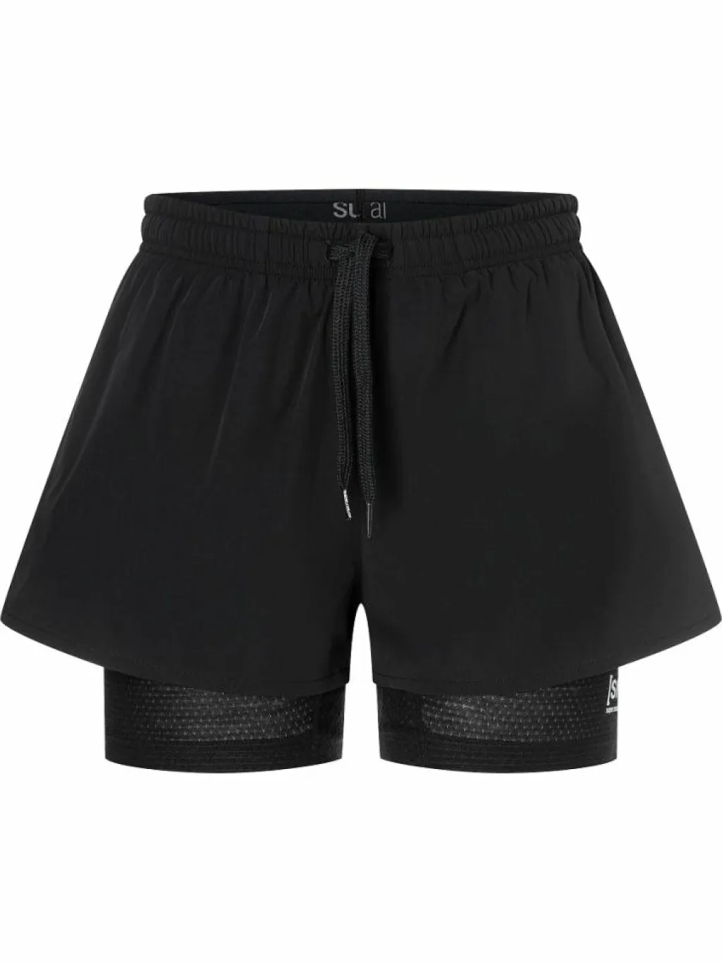 Super.Natural W Double Layer Shorts Black Svart Best