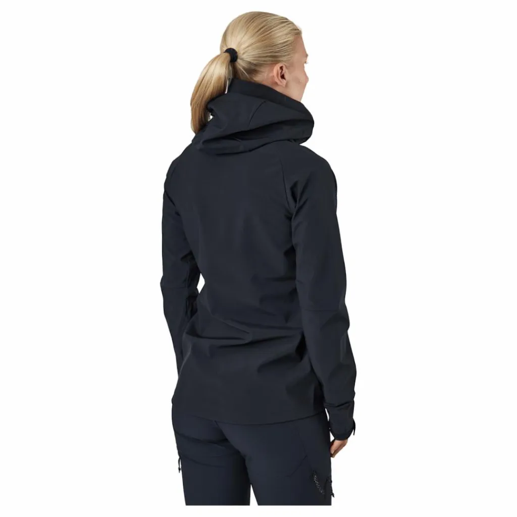 Peak Performance W Explore Hood Jacket Black Blå Online