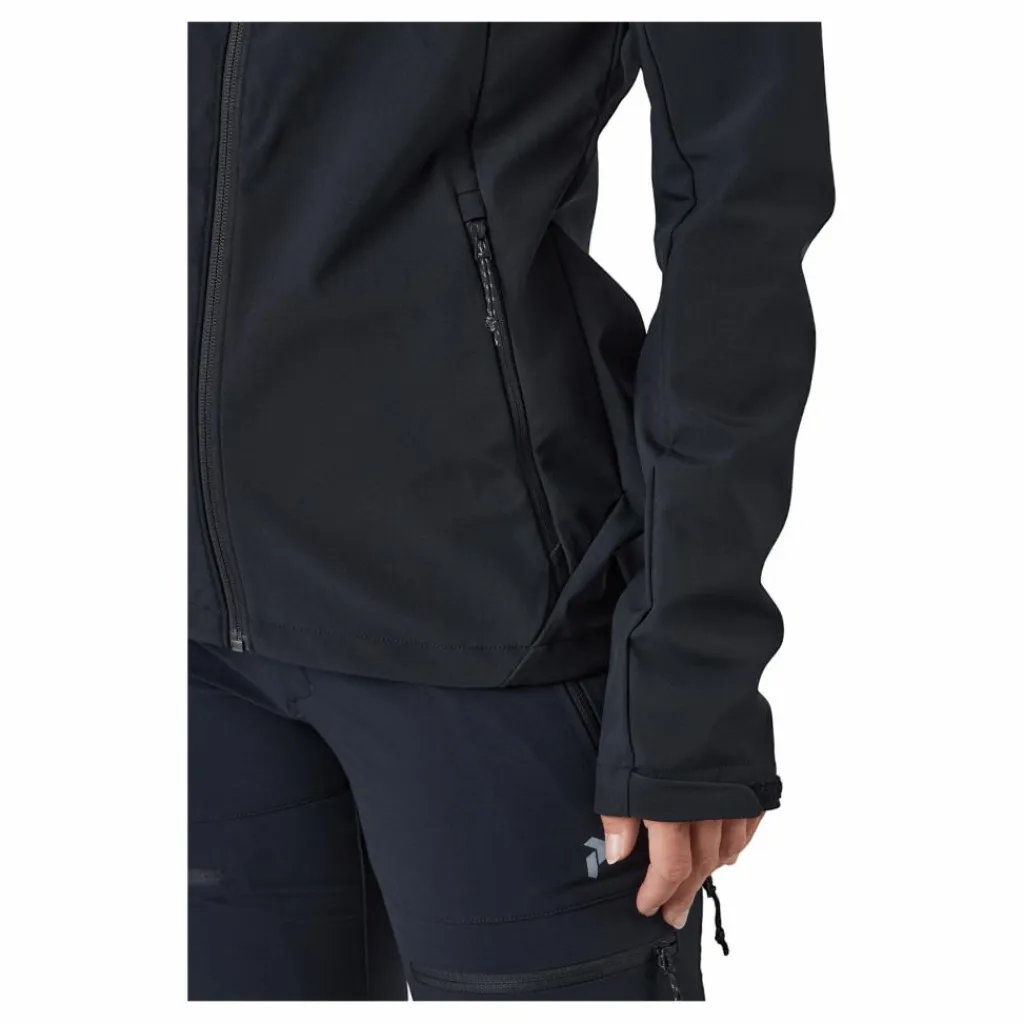 Peak Performance W Explore Hood Jacket Black Blå Online