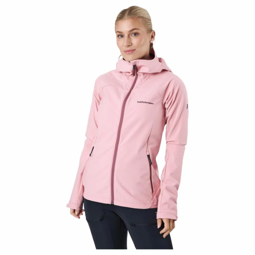 Peak Performance W Explore Hood Jacket Warm Blush Rosa