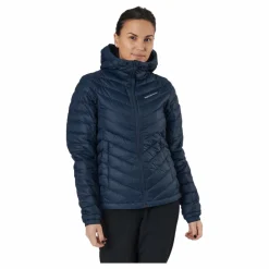 Peak Performance W Frost Down Hood Jacket Blue Shadow Blå Best