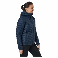 Peak Performance W Frost Down Hood Jacket Blue Shadow Blå Best