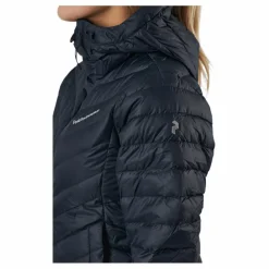 Peak Performance W Frost Down Hood Jacket Black Svart Hot