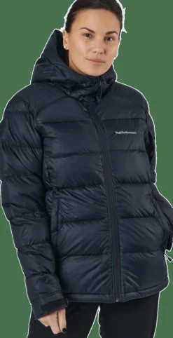 Peak Performance W Frost Down Jacket Black Svart Hot