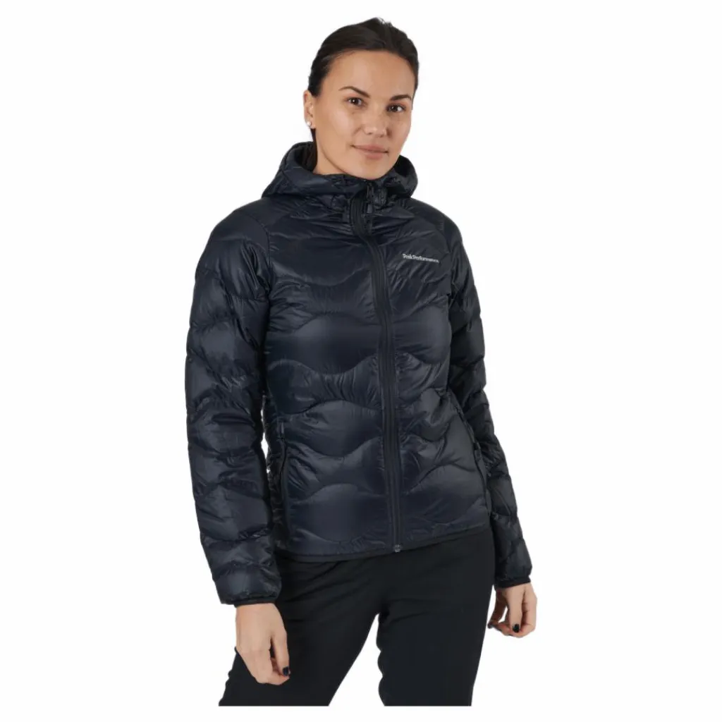 W Helium Down Hood Jacket Black*Peak Performance Outlet