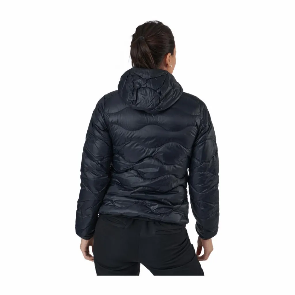 Peak Performance W Helium Down Hood Jacket Black Svart
