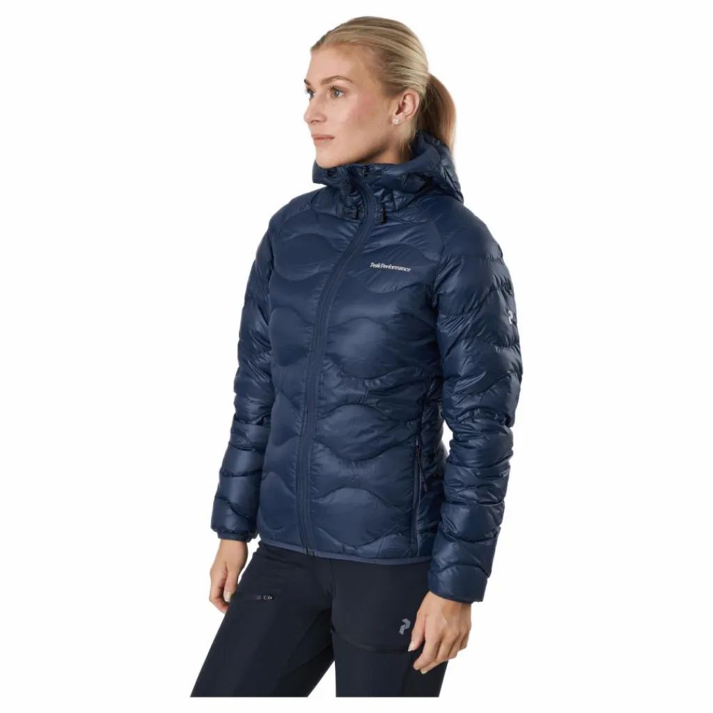 W Helium Down Hood Jacket Blue Shadow*Peak Performance Discount