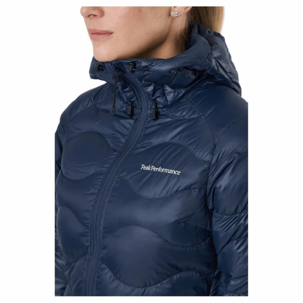 W Helium Down Hood Jacket Blue Shadow*Peak Performance Discount