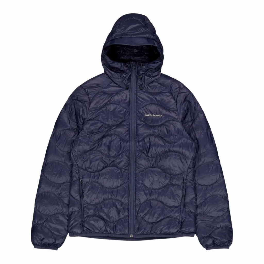 W Helium Down Hood Jacket Blue Shadow*Peak Performance Discount