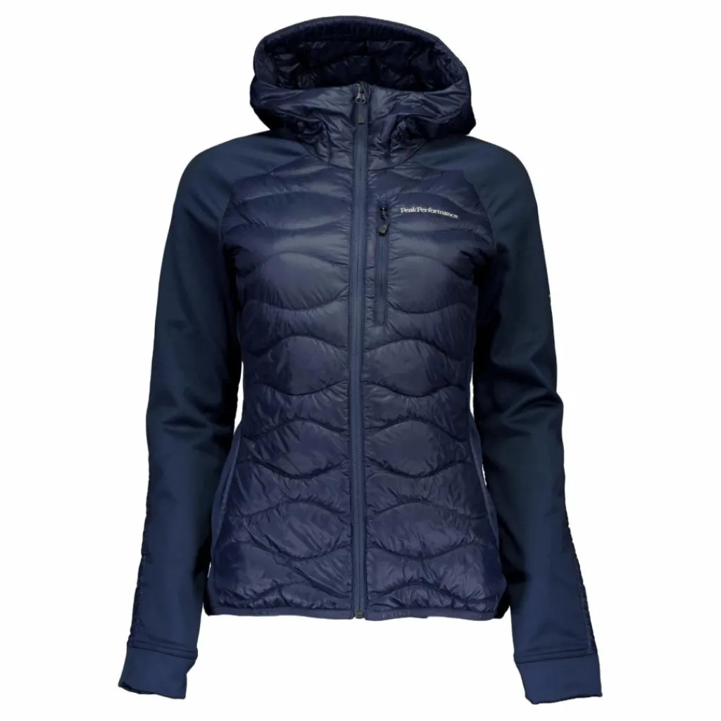 W Helium Down Hybrid Hood Blue Shadow*Peak Performance Sale