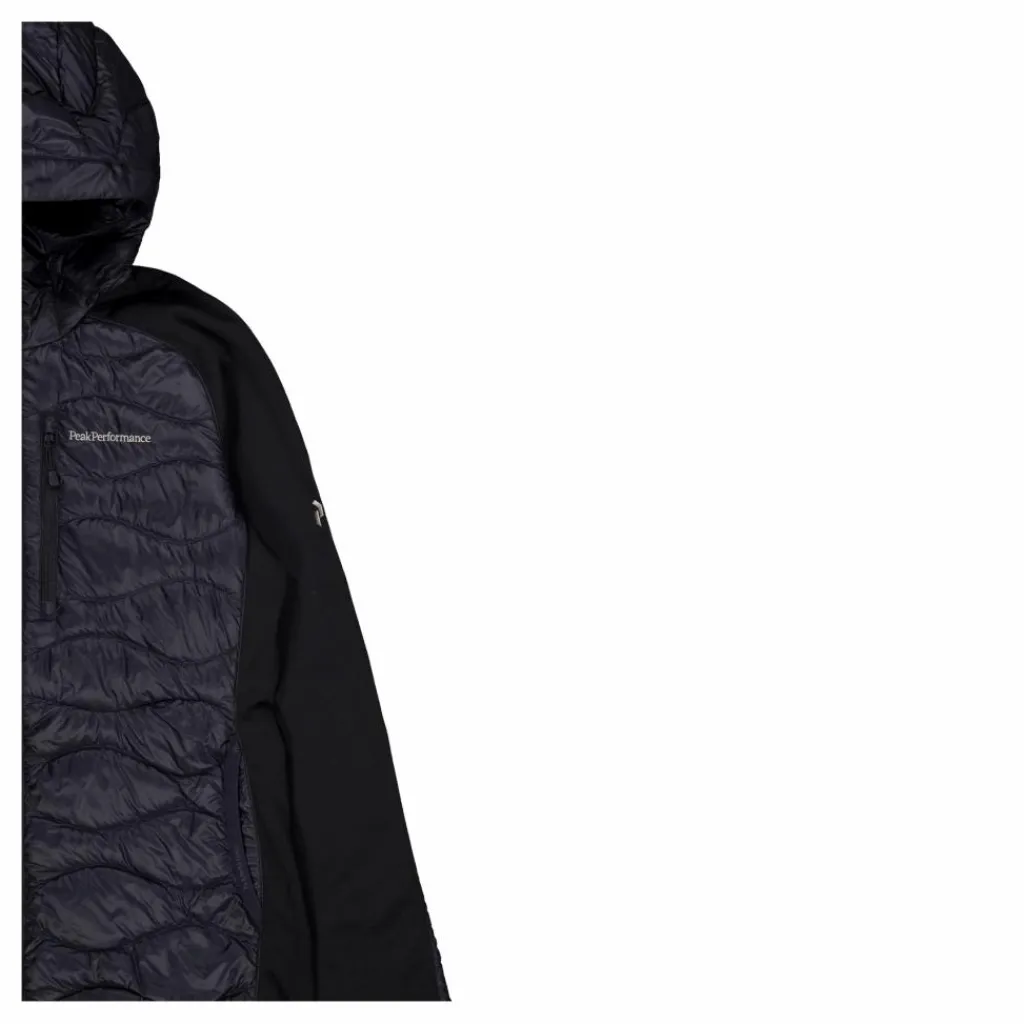 W Helium Down Hybrid Hood Black*Peak Performance Discount