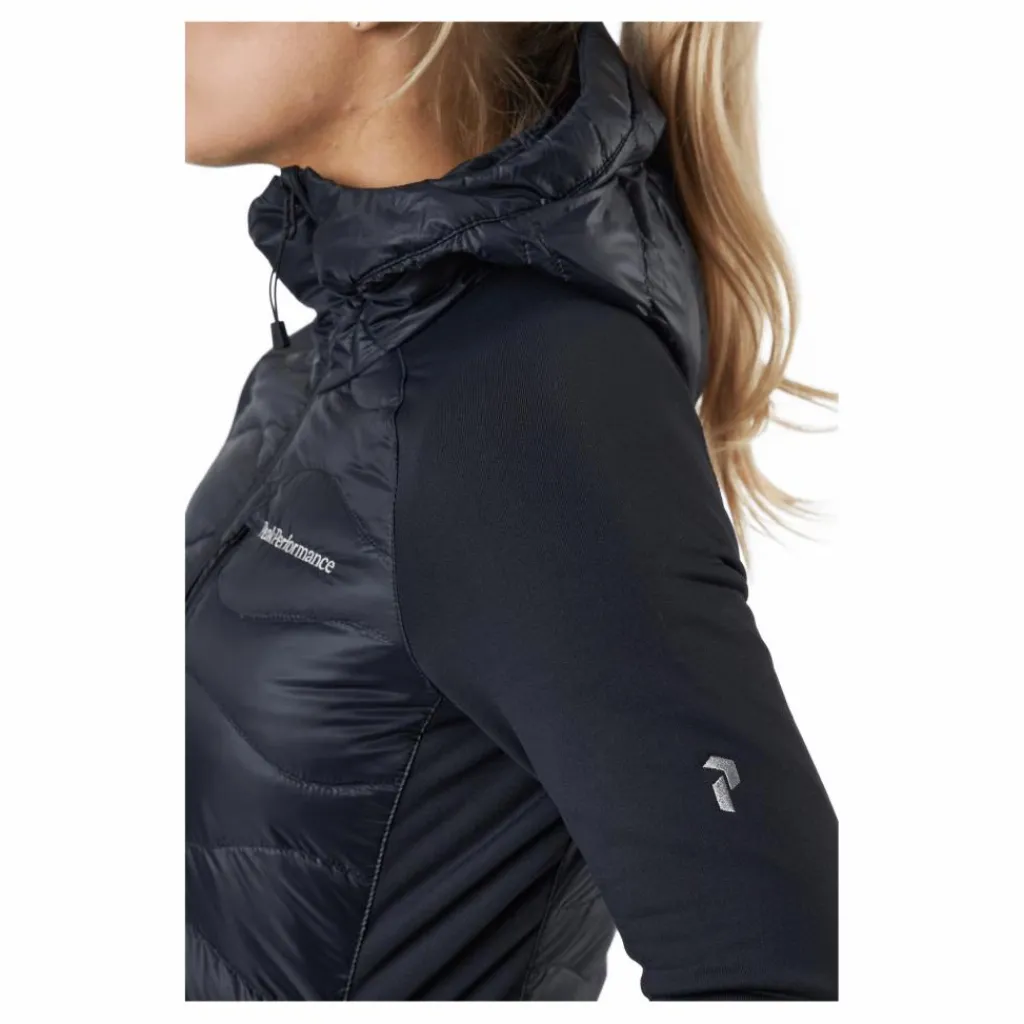 W Helium Down Hybrid Hood Black*Peak Performance Discount
