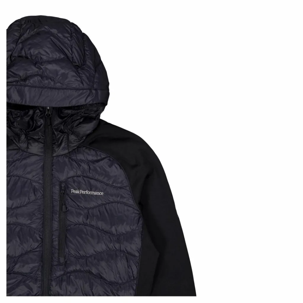 W Helium Down Hybrid Hood Black*Peak Performance Discount