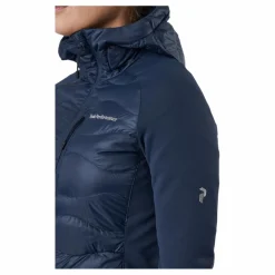 Peak Performance W Helium Down Hybrid Hood Blue Shadow Blå Hot