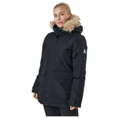 adidas W Hooded Parka Black Svart Outlet