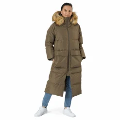 W. Loose Fur Hood Coat Mole*Svea Online