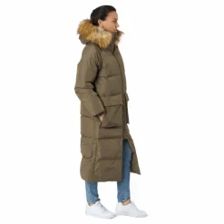 W. Loose Fur Hood Coat Mole*Svea Online
