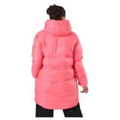 W. Mid Length Shiny Jacket Happy Pink*Svea Hot